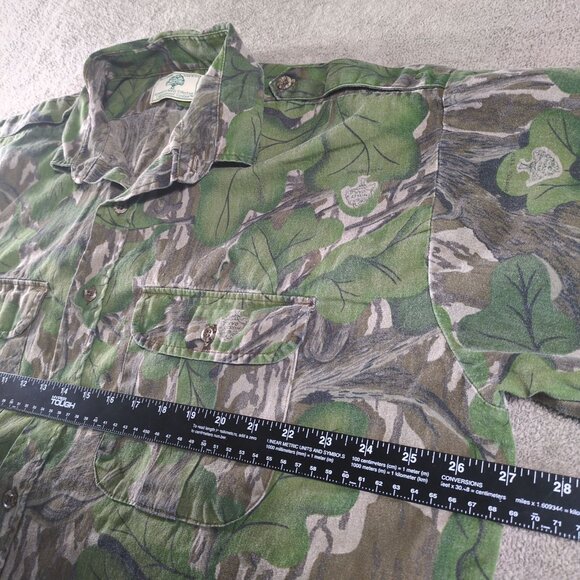 VTG Mossy Oak Mens XL Full Foliage Camo Shacket USA Made First Perfect - Picture 4 of 9